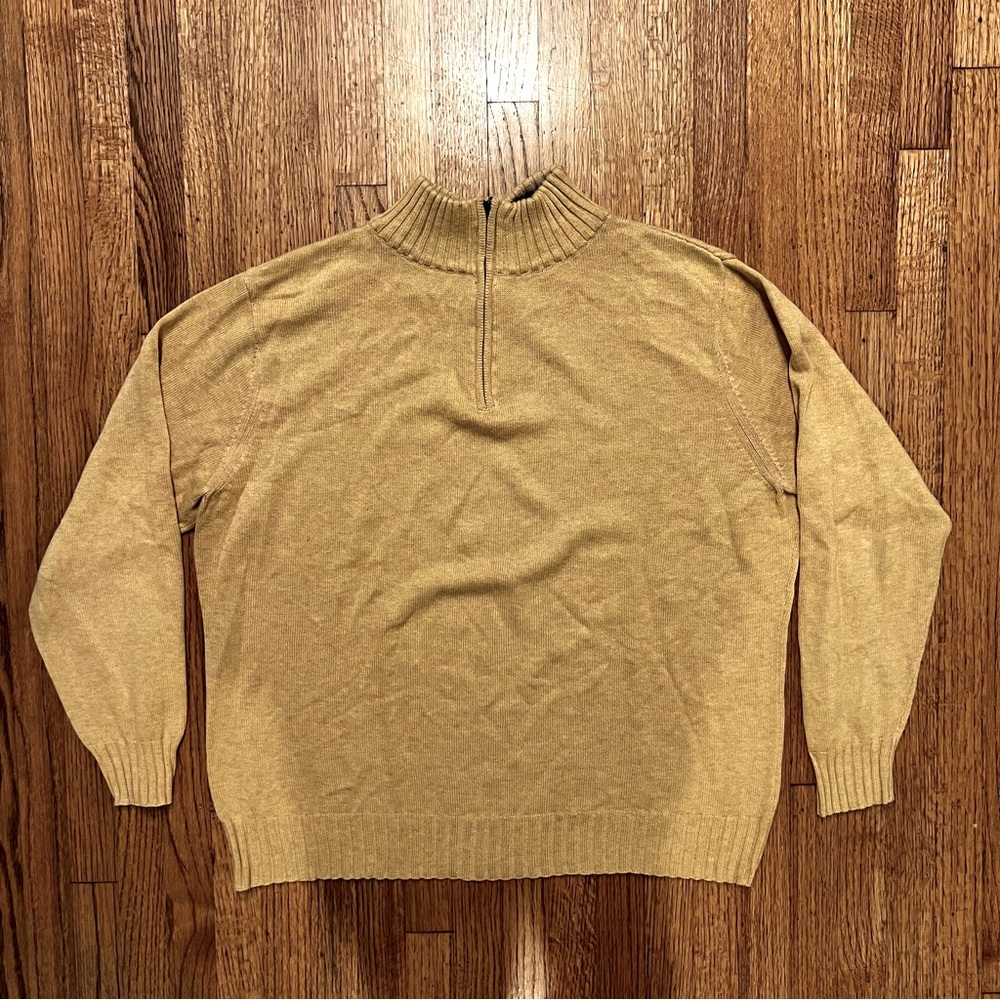 Bill’s Khakis Yellow 1/4 Quarter Zip Sweater XL